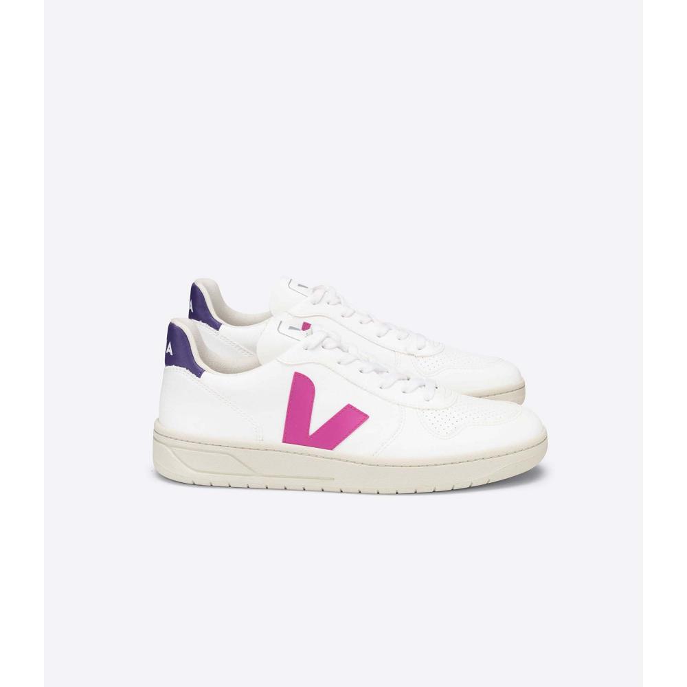 Veja V-10 CWL Schoenen Dames White/Purple | BE 580TCE